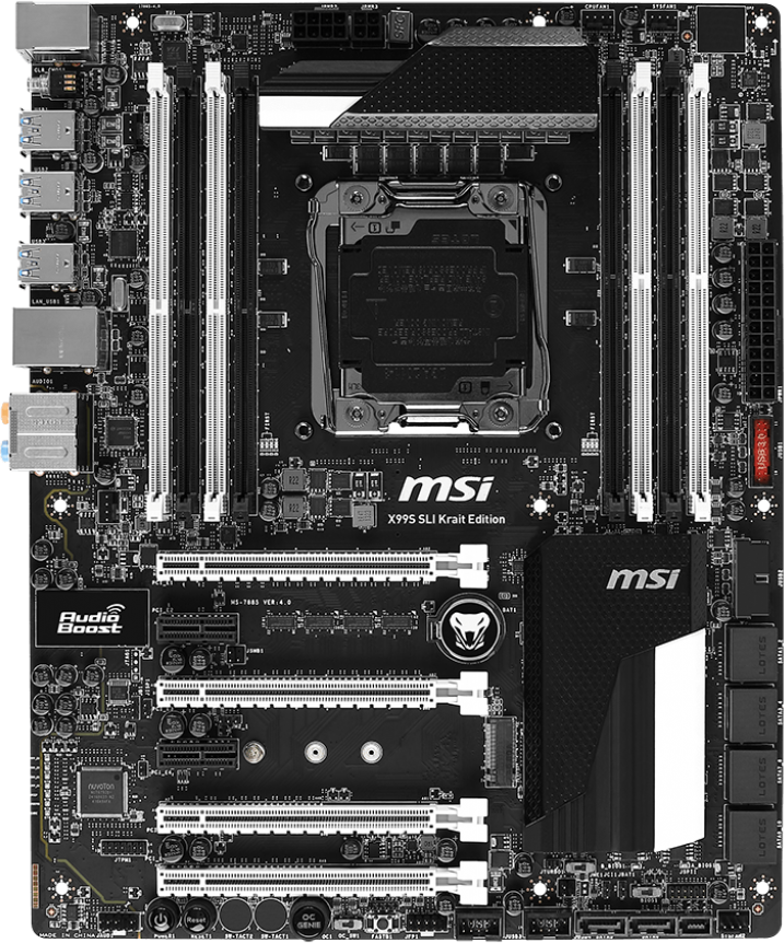 MSI X99S SLI Krait Edition Motherboard Specifications On MotherboardDB